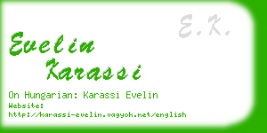 evelin karassi business card